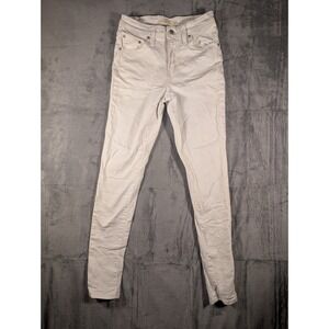 Levi's 721 High Rise Skinny White Denim Jeans Women's Size 26